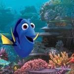 The character Dory, voiced by Ellen DeGeneres, in a scene from 