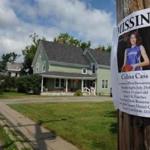 A flyer asking for help in finding Celina Cass was posted on a pole by Route 114 in Canaan, Vt., in 2011.