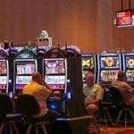 PLAINVILLE, MA - 6/25/2015: Plainridge Park Casino at 6:40 am in Plainville.......The first 24 hours of the state'sfirst Las Vegas style casino..... (David L Ryan/Globe Staff Photo) SECTION: METRO TOPIC26plainridge photos