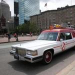 The Ghostbusters prop car (the ?Ecto-1?) was spotted in Boston Wednesday. Lyft riders will be able to summon it via their apps this weekend.