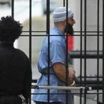 Adnan Syed was seen before a hearing in February.