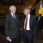 The Libertarian Party ticket ? William Weld (left) and Gary Johnson ? hopes to make its way into the presidential debates.