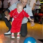 Clay Buchholz helped Celia Furtado bowl during the 4th Annual Buchholz Bowl and Benefit Bash at Jillian's Lucky Strike in Boston.