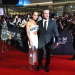 ?Jason Bourne? costars Alicia Vikander and Matt Damon in Seoul.