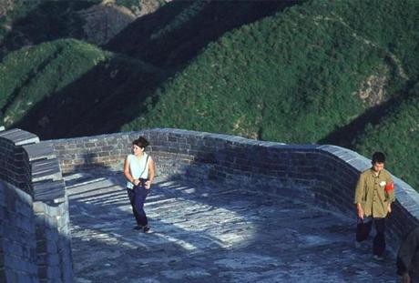 ?Grande muraille, 1966,? a photograph Solange Brand took at the Great Wall of China.
