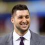 NEW ORLEANS, LA - JANUARY 01: Former University of Florida quarterback Tim Tebow is seen on the sidelines prior to the start of the game during the All State Sugar Bowl at the Mercedes-Benz Superdome on January 1, 2015 in New Orleans, Louisiana. (Photo by Streeter Lecka/Getty Images)