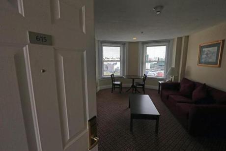 Boston, MA - 7/15/2016 - Room 615 at the Buckminster Hotel in Kenmore Square where gamblers were said to have planned to fix the 1919 World Series. - (Barry Chin/Globe Staff), Section: Sports, Reporter: Shaughnessy, Topic: xxShaughnessy column, LOID: 8.2.3647009478. 
