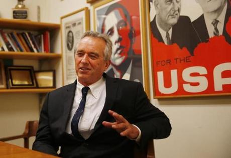 Robert F. Kennedy Jr. spoke about his new book, 