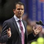 Donald Trump Jr. addressed the Republican National Convention on Tuesday.