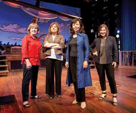 From left: Barrington Stage?s Julianne Boyd, Shakespeare & Company?s Ariel Bock, Berkshire Theatre Group?s Kate Maguire, and Williamstown Theatre Festival?s Mandy Greenfield.
