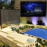 A model of the planned Wynn casino was presented during a press conference in March.