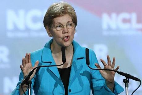 US Senator Elizabeth Warren spoke Saturday at a conference in Orlando, Fla. ?I?m committed to getting Hillary Clinton elected president of the United States,? Warren said Sunday.

