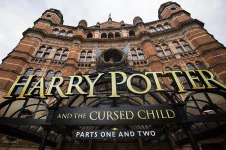 LONDON, ENGLAND - JUNE 08: A general view of The Palace Theatre, following the first preview of the Harry Potter and The Cursed Child play last night, on June 8, 2016 in London, England. The new Harry Potter play follows on from the British author J.K. Rowling's acclaimed series of books about a boy wizard. (Photo by Jack Taylor/Getty Images)
