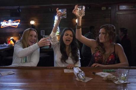 From left: Kristen Bell, Mila Kunis, and Kathryn Hahn in the comedy ?Bad Moms.?
