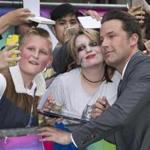 Ben Affleck posed for selfies with fans at the European premiere of ?Suicide Squad? in London.