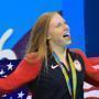 Gold medallist Lilly King of the US triumped over silver medallist Yulia Efimova of Russia. 