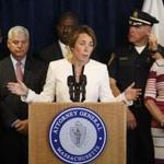 Massachusetts Attorney General Maura Healey spoke during a news conference in July to announce the enforcement of a ban on the sale of assault weapons in the state. 