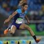 United States' Sydney McLaughlin competes in a women's 400-meter hurdles heat during the athletics competitions of the 2016 Summer Olympics at the Olympic stadium in Rio de Janeiro, Brazil, Monday, Aug. 15, 2016. (AP Photo/Lee Jin-man)