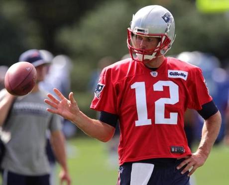 New England Patriots quarterback Tom Brady.
