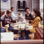 NBC?s ?Seinfeld? cast: Jason Alexander, Jerry Seinfeld, and Julia Louis-Dreyfus.