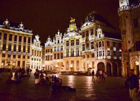 Top: Outside the majestic Grand-Place in Brussels.
