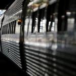 Abington, MA 11/24/2015 â?? A passenger boards an Amtrak train at South Station in Boston, MA on November 24, 2015. The Tuesday before Thanksgiving is considered the busiest travel day of the year in Boston. (Globe staff photo / Craig F. Walker) section: Business reporter:
