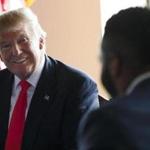 Republican presidential candidate Donald Trump meets with African American business and civic leaders during a roundtable, Friday, Sept. 2, 2016, in Philadelphia. (AP Photo/Evan Vucci)