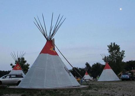 Tepees at Bear Creek Campground.
