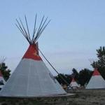 Tepees at Bear Creek Campground.