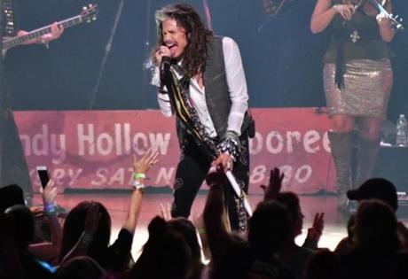 Steven Tyler and the Loving Mary Band performed Sunday at the Citi Wang Theatre.
