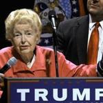 Phyllis Schlafly endorsed Donald Trump at a rally earlier this year in St. Louis.