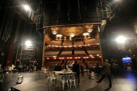 Emerson College is studying proposals to reopen the Colonial Theatre, where members of the Boston Lyric Opera held rehearsals in March. 
