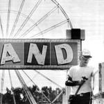 Robert Avilley worked on a food stand while getting ready for the opening day of the Eastern State Exposition in 1986. 