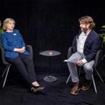 Hillary Clinton appeared with Zach Galifianakis during an appearance for the online comedy series, 