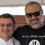 Chef Nick Calias of Brasserie JO and chef Jose Duarte of Taranta attended the roofTOP Chefs event at The Colonnade Hotel. ??