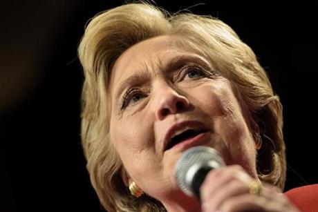 Hillary Clinton spoke to supporters after Monday?s debate.
