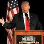 Republican presidential nominee Donald Trump speaks at the 