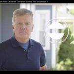 The ?Yes On 4? campaign?s new spot features Thomas Nolan, a professor of criminology and criminal justice at Merrimack College who used to be a Boston police officer.