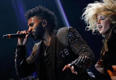 Jason Derulo performed during the Forbes Under 30 Summit at City Hall Plaza in Boston on Sunday night.
