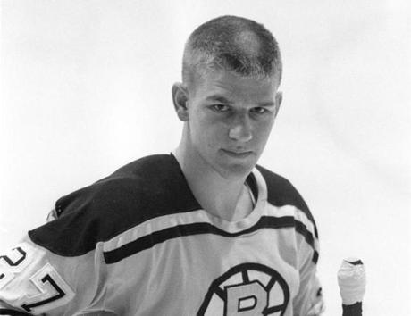 Bobby Orr in his first Bruins training camp, in September 1966. 
