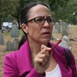 Cemetery preservationist Kelly Thomas of the Historic Burying Grounds Initiative is a caregiver for 16 historic burying grounds and cemeteries, including the Granary, King?s Chapel, and Copp?s Hill. 