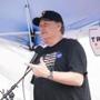 Former Red Sox pitcher and Donald Trump supporter Curt Schilling spoke at the #HerLiesMatter rally at Boston City Hall Plaza on Saturday.