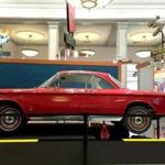 A Chevrolet Corvair on display in the American Museum of Tort Law.
