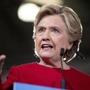 Hillary Clinton spoke at a rally at Kent State University in Ohio on Monday.