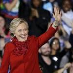 Hillary Clinton campaigned Monday in Cincinnati.