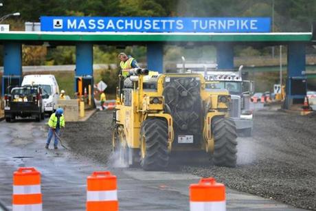 More than half the toll booths from the Massachusetts Turnpike have already been demolished. 
