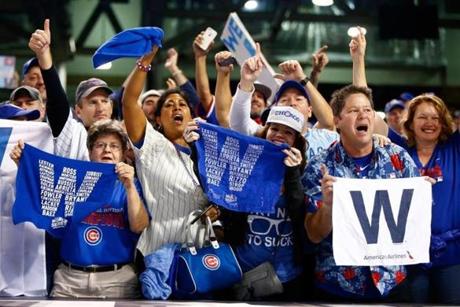 Cubs fans who made their way into the stands at Cleveland?s Progressive Field were jubilant after their team forced Game 7.

