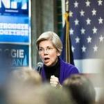 Senator Elizabeth Warren addressed canvassers and volunteers Saturday in Rochester, N.H.
