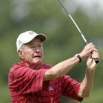 Golf gear used by former President George H.W. Bush is up for auction.