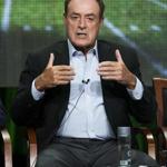 Host Al Michaels speaks at a panel for the NBC Sports television series 